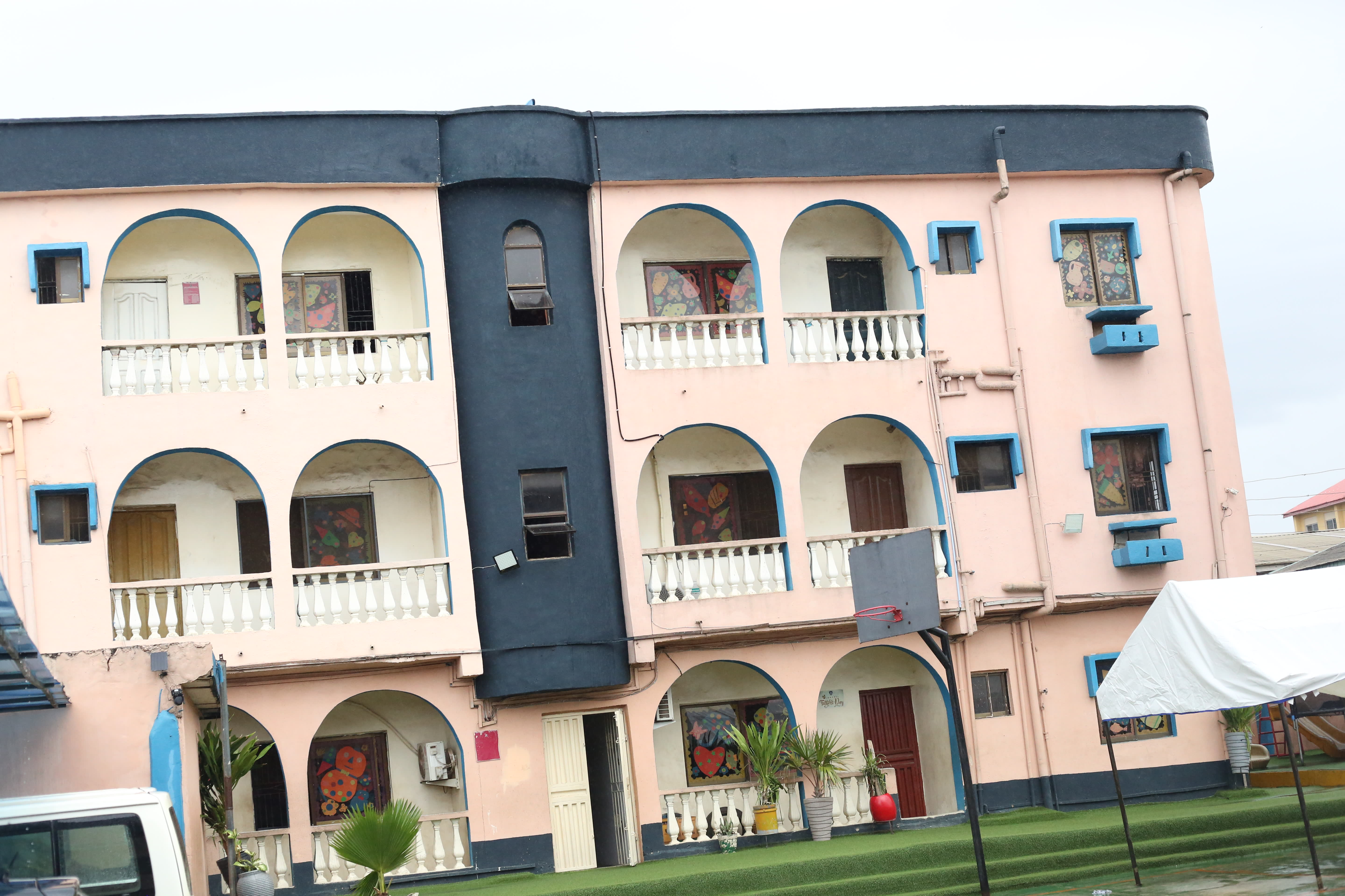 School Main Building and Exterior