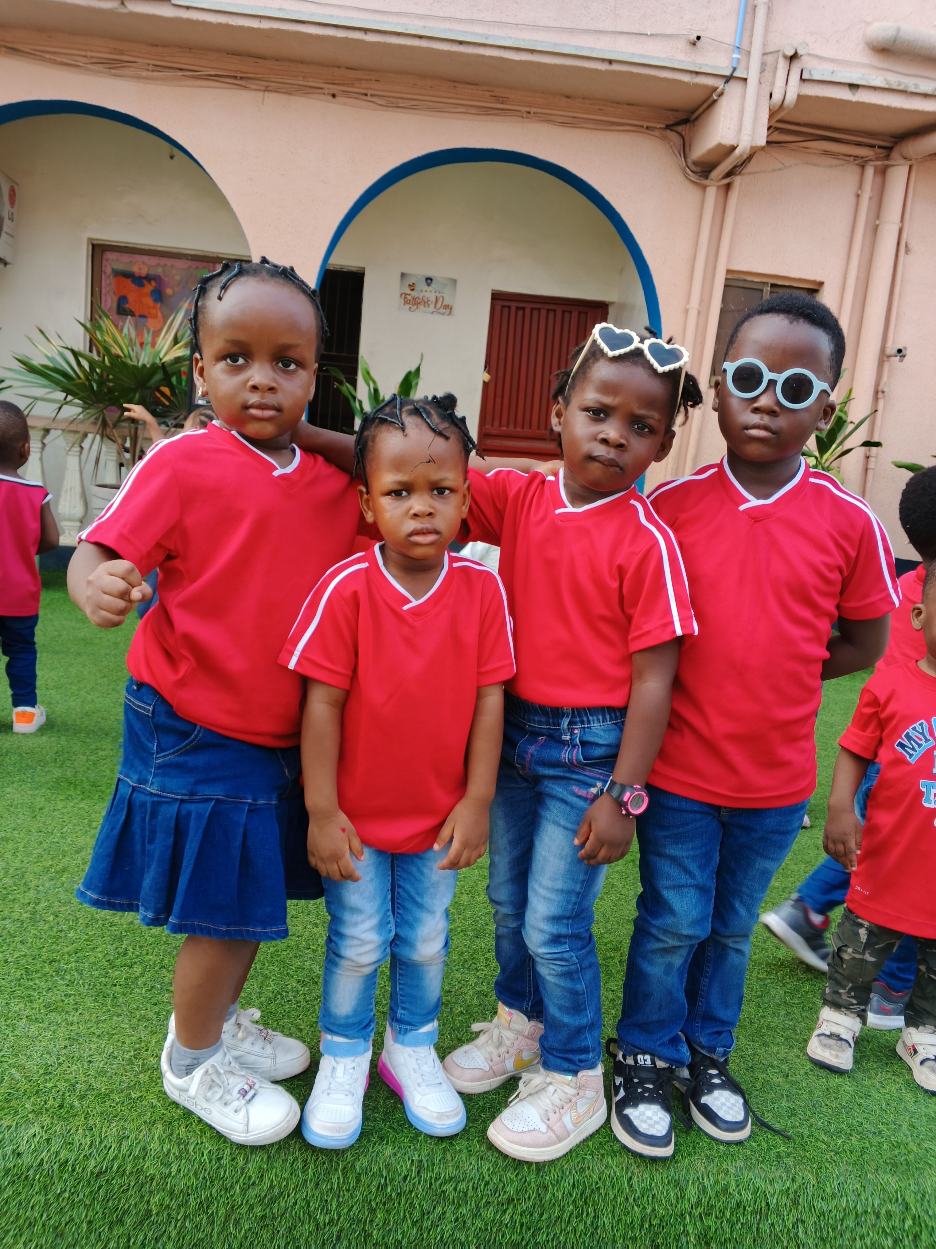 Early Years Students on Lawn